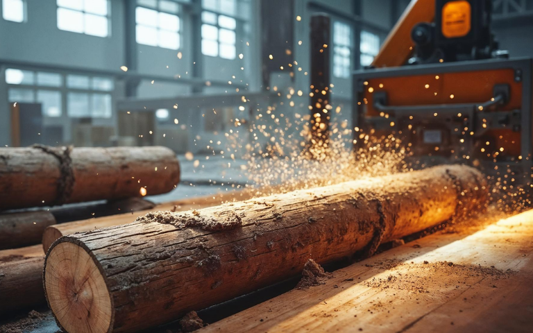 timber and wood process